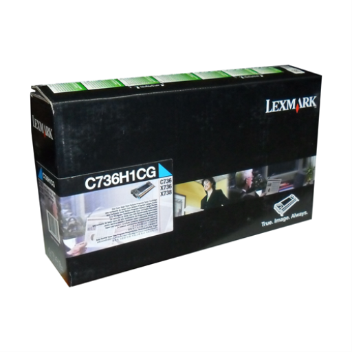 Lexmark C/X736,X738 Cyan Return Program 10K Toner Cartridge