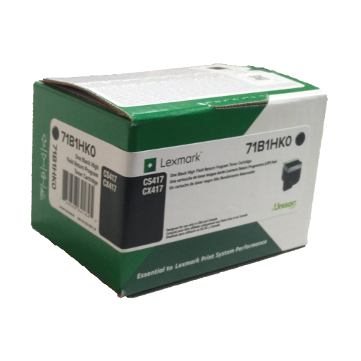 Lexmark CS/CX517 Black Return Programme 8K Toner Cartridge Part no.: 71B1XK0