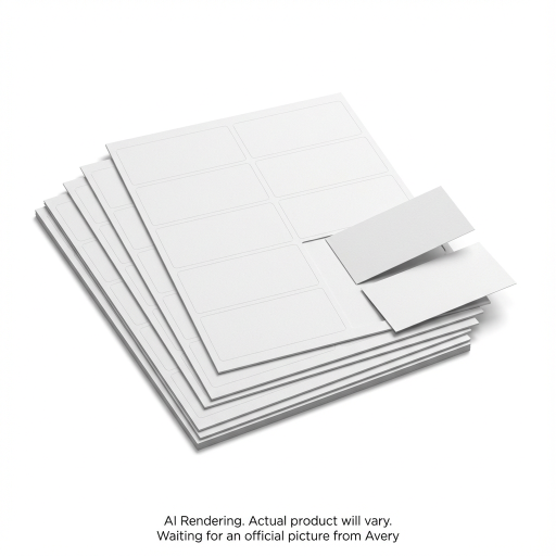 41871 Avery CLEAN EDGE BUS CARD, 5 SHEETS, 50 CARDS