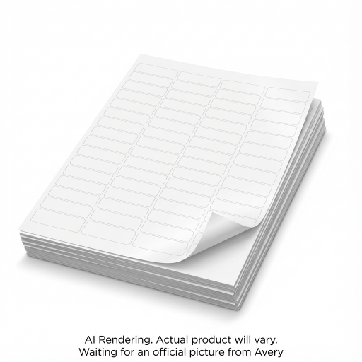 WHITE, EASY PEEL, 1 3/4" X 1/2", PERMANENT, 10 SHEETS