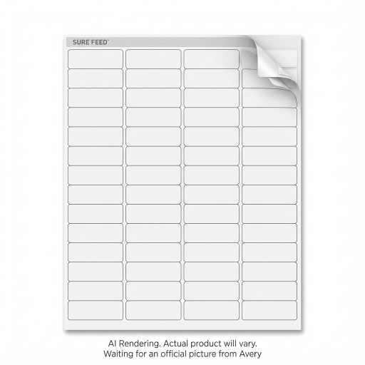8195 WHITE, EASY PEEL, 1 3/4" X 2/3", PERMANENT, 25 SHEETS/