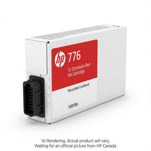 1XB10A HP HP 776 1L Chromatic Red DesignJet Ink Cartridge