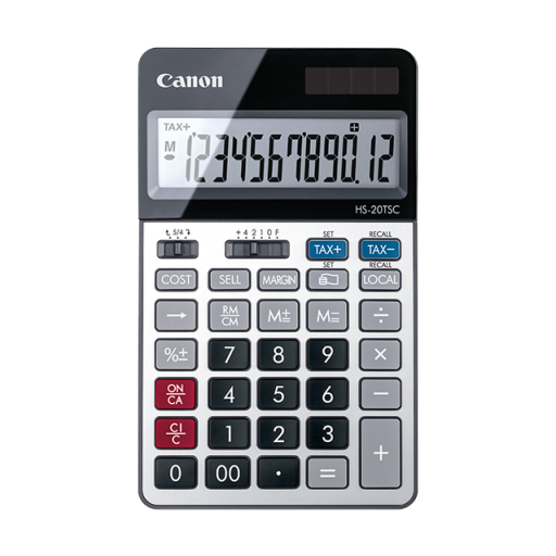 2469C004 Canon HS-20TSC Silver/Black 12-Digit Display