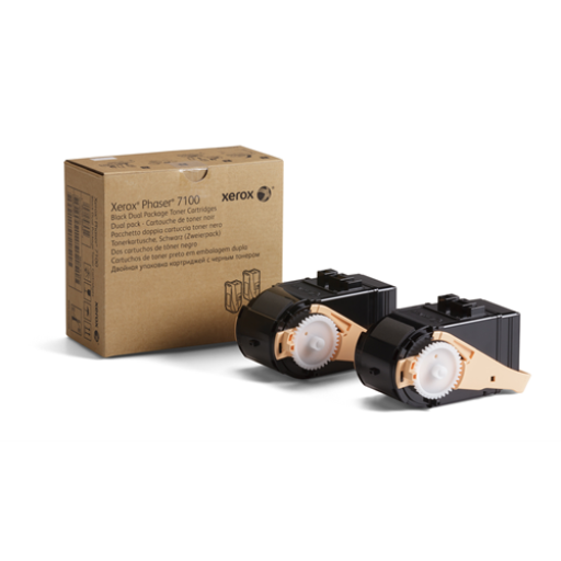 XEROX BLACK DUAL PACKAGE TONER FOR PHASER 7100