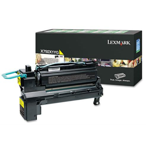 Lexmark X792 Yellow Return Programme 20K Print Cartridge Part no.: X792X1YG