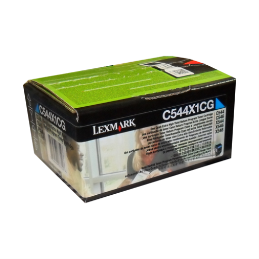 Lexmark C/X544,546,X548 Cyan Return Program 4K Toner Cartridge