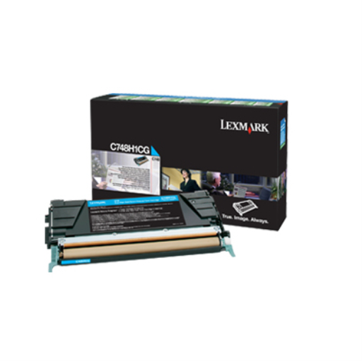 Lexmark C/X748 Cyan Return Program 10K Toner Cartridge