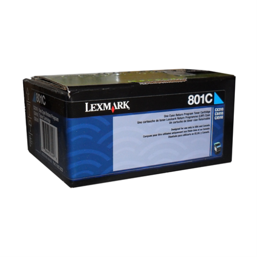 Lexmark CX310,410,510 Cyan Return Program 1K Toner Cartridge