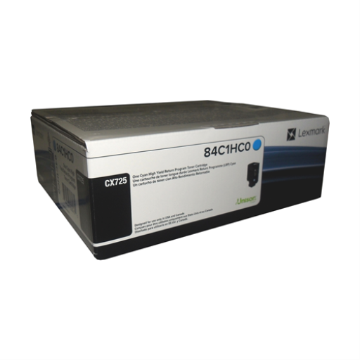 Lexmark CX725 Cyan Return Program 16K Toner Cartridge