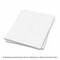 5392 NAME BADGE LABELS, CARD REFILLS 4" X 3", 50 SHEETS/BOX,