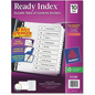 11134 READY INDEX TABLE OF CONTENTS DIVIDERS, 10 TAB, 1 SET,