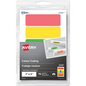 2334 Avery? Removable Rectangular Colour Coding Labels for Laser or Inkjet Printers, 1" x 3"  Assorted Colours / Removable
