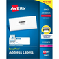 Avery Laser/Inkjet Rectangle Labels w Easy Peel?, 1?" x 4", Permanent, 250 sheets/box, 3500 labels/box