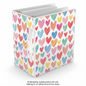 Avery Non-View 1" Durable Non-View Fashion Binder, Hearts, Round Rings