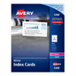 5388 OFFICE INDEX CARDS, WHITE, 3" X 5", 50 SHEETS/BOX, 150