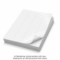 WHITE, EASY PEEL, 1 3/4" X  1/2", PERMANENT,  10 SHEETS