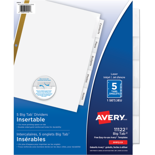 Avery 11122 Dividers
