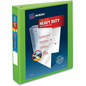 Avery View 1?" HD View Binder, Chartreuse, Gap Free D-Ring, 400 sheet capacity