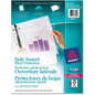 SIDE LOADING SHEET PROTECTORS, DIAMOND CLEAR, 25/PK