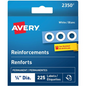 Avery? White Reinforcement Labels ?" Diameter  White / Permanent (2350)