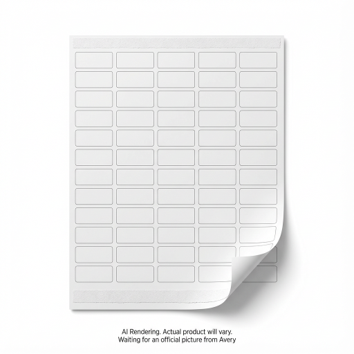 Avery Laser/Inkjet Rectangle Labels w Easy Peel?, ?" x 1?", Permanent, 10 sheets/env, 600 labels/env
