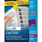 WHITE, EASY PEEL, 4" X 1", PERMANENT,  250 SHEETS/BOX,