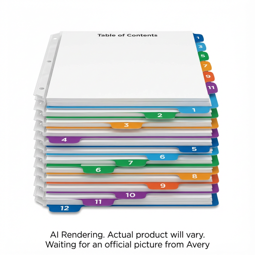 11843 READY INDEX ARCHED TABS LASER/INKJET CONTEMPORARY, 1-1