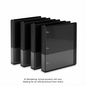 Avery View 4-Pack of 1" Durable View Binder, Black, Gap Free D-Ring, 220 sheet capacity