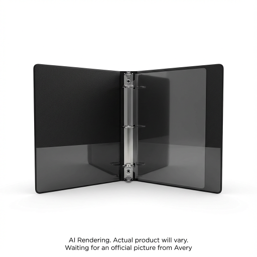 Avery View 1?" Durable View Binder, Black, Gap Free D-Ring, 375 sheet capacity