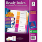 11131 READY INDEX TABLE OF CONTENTS DIVIDERS, 5 TAB, 1 SET,
