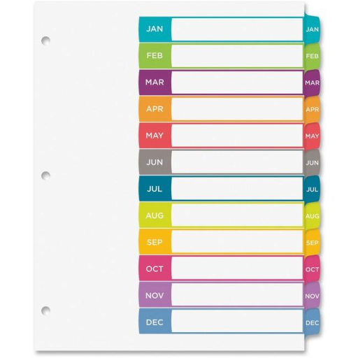 READY INDEX ARCHED TABS LASER/INKJET CONTEMPORARY, JAN