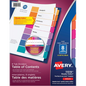 READY INDEX TABLE OF CONTENTS DIVIDERS, 8 TAB, 6 SETS,
