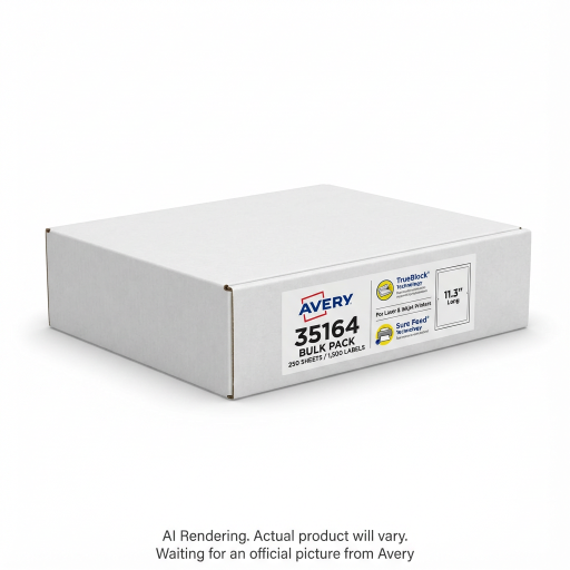 Avery Laser/Inkjet White Shipping Label, 3?" x 4", Permanent, 250 sheets/box, 1500 labels/box