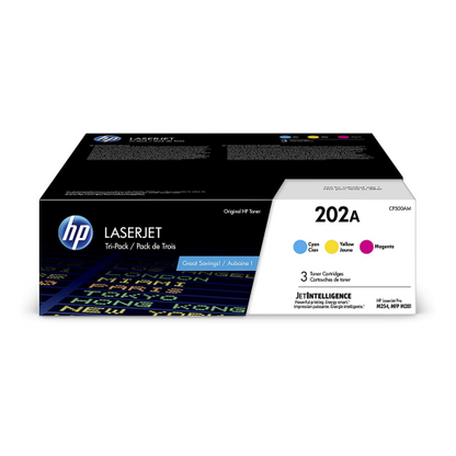 HP 202A CYM Original LJ Toner Cartridges
