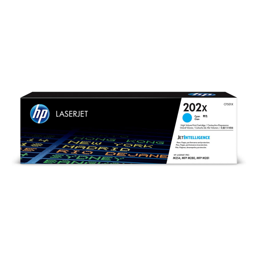 HP 202X Cyan LaserJet Toner Cartridge