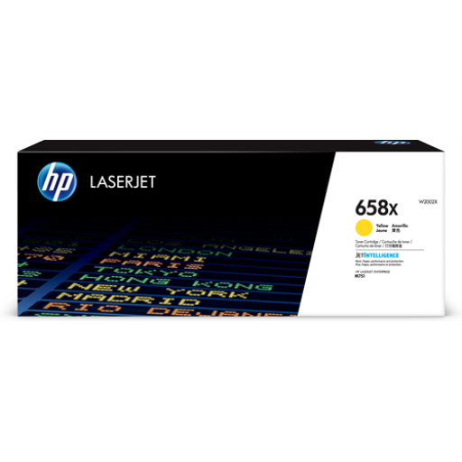 HP 658X Yellow LaserJet Toner Cartridge