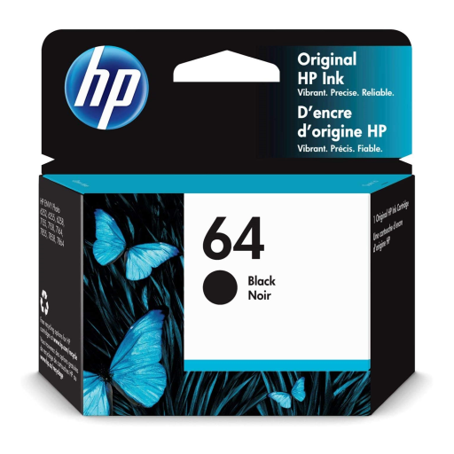 HP 64 Black Original Ink Cartridge