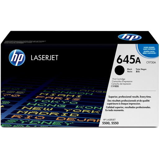 HP #645A BLACK TONER CARTRIDGE FOR COLOUR LASERJET 55