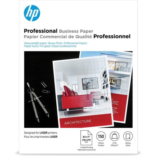 4wn10a Hp Brochure Laser Glossy Paper 8.5 X 11 150 She 200g