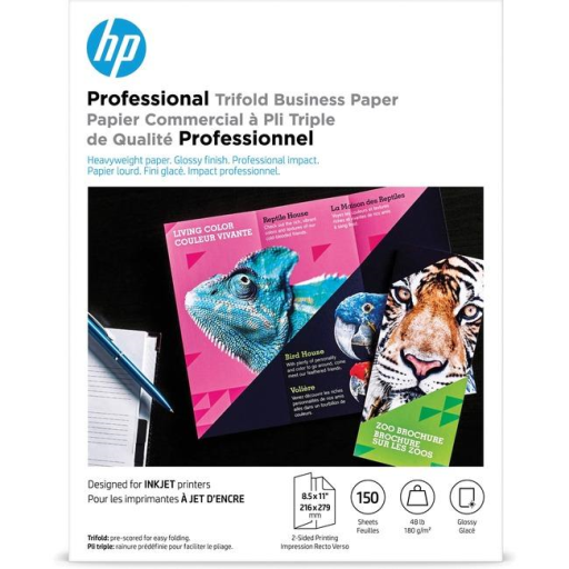 4WN12A HP INK JET GLOSSY PAPER 8.5 X11 150 SHEETS 180G
