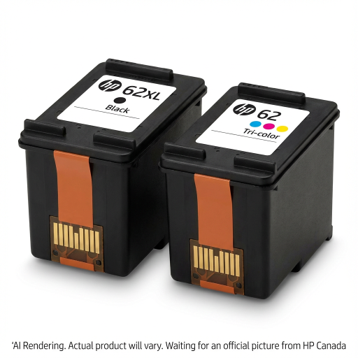 HP 62 Clr/62XL Blk Ink Crtg Combo 2-Pk