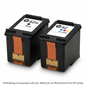 HP 62 Clr/62XL Blk Ink Crtg Combo 2-Pk