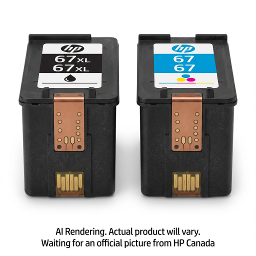 HP 67 Clr/67XL Blk Ink Cartridge 2-Pk