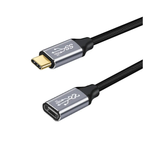 Mlink - USB-C 3.1 Braided Extension Cable PD100 10Gbps 20V/5A - 2m (6.6')