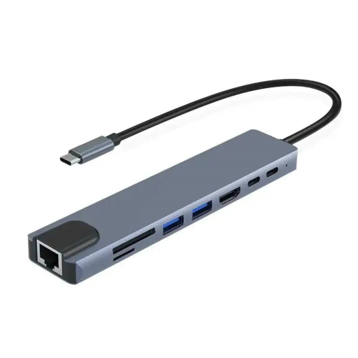 Mlink - USB-C 8-in-1 Aluminum Hub