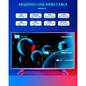 Mlink - HDMI® 2.1 Braided Cable 8K Ultra HD 48Gbps HDR 3D - 2m (6.6')