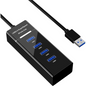Mlink - USB 3.0 4-Port Hub, Black