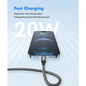 Mlink - Lightning to USB Braided Fast Charging Cable PD20W 5V/2.4A - 3m (10')