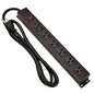 Mlink - Metal Surge Protector Power Bar, 6 Outlets, 8ft Cord