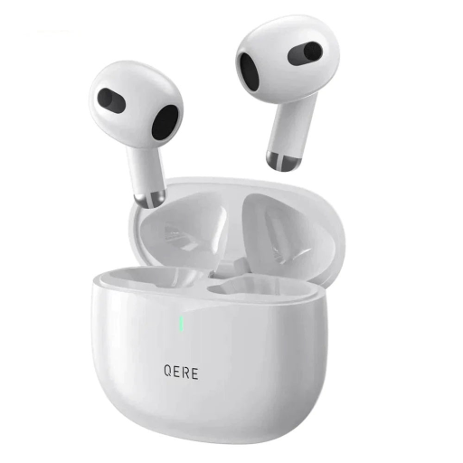 QERE - E28 Bluetooth Wireless Earbuds, Immersive Sound & Noise Cancellation, IPX5 - Black